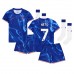 Maillot de foot Chelsea Pedro Neto #7 Domicile vêtements enfant 2024-25 Manches Courtes (+ pantalon court)